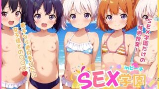 【貧乳】 SEX学園 〜夏の課外授業〜 【inビーチ】 【d_500430】