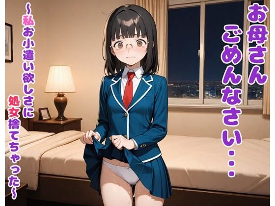 【貧乳】 お母さん、ごめんなさい  〜私お小遣い欲しさに処女捨てちゃった〜 【d_513751】