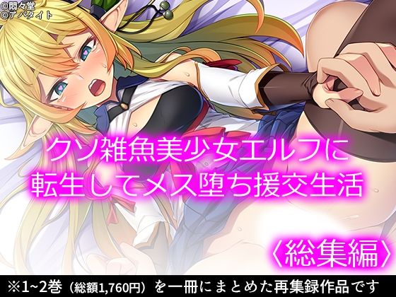 【貧乳】 クソ雑魚美少女エルフに転生してメス堕ち援交生活 ＜総集編＞ 【d_222529】