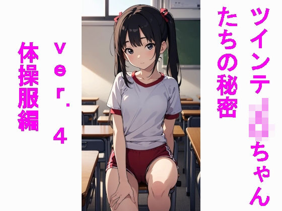 【貧乳】 ツインテJ〇ちゃんたちの秘密ver.4体操服編 【d_451768】