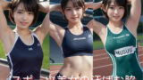 【貧乳】 スポーツ美女の汗ばむ脇 【d_452874】
