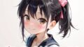 【貧乳】 ポニーテールとセーラー服 S 【d_558759】