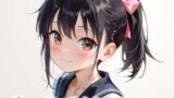 【貧乳】 ポニーテールとセーラー服 S 【d_558759】