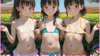 【貧乳】 透けそうな柔肌少女達 CG集 【d_562703】