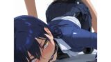 【貧乳】 ロングヘアの制服JKとラバー変態SEX【66枚】 【d_572831】
