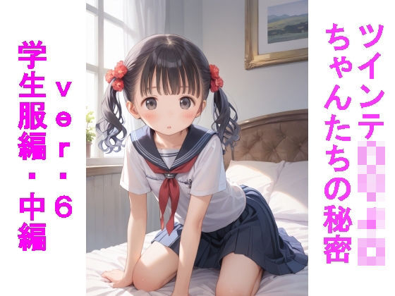 【貧乳】 ツインテ〇リJ〇ちゃんたちの秘密ver.6学生服編・中編 【d_584973】