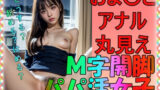 【貧乳】 M字開脚 アナル丸見えパパ活女子 【d_298968】