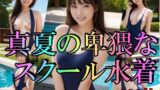 【貧乳】 真夏の卑猥なスクール水着 【d_413853】