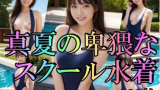 【貧乳】 真夏の卑猥なスクール水着 【d_413853】