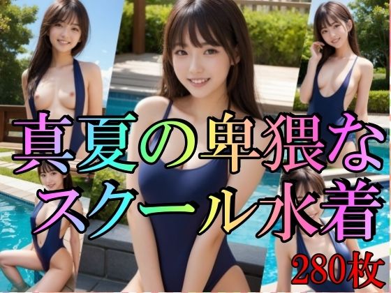 【貧乳】 真夏の卑猥なスクール水着 【d_413853】