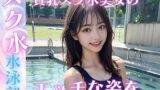 【貧乳】 貧乳スク水美女がプールでS◯X 【d_436288】