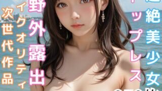 【貧乳】 トップレスチャレンジ露出写真集 【d_446661】