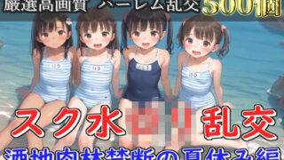 【貧乳】 【新作価格】【豪華特典あり】スク水つるぺたロリ乱交 酒地肉林禁断の夏休み編【500個】 【d_582414】