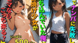 【貧乳】 【500枚】海でナンパに失敗して落ち込んでいた俺に日焼け少女が「ヒマならこっち来る？」と誘ってきた件について【日焼け美少女とナンパに失敗したおじさんのヤリ捨てセックス】【処女】【初体験】 【d_594110】
