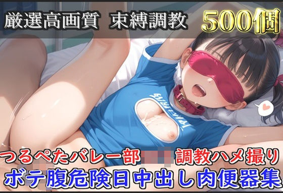 【貧乳】 【新作価格】【豪華特典あり】つるぺたバレー部ロリ調教ハメ撮り   ボテ腹危険日中出し肉便器集【500個】 【d_597328】