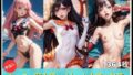 【貧乳】 セーラー戦士風レオタード水着えっち 【d_282125】