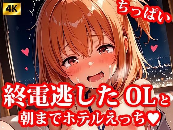 【貧乳】 4K超高精細CG集 終電逃した後輩ちっぱいOL美女とホテルで朝までエッチしちゃった件 【d_621201】