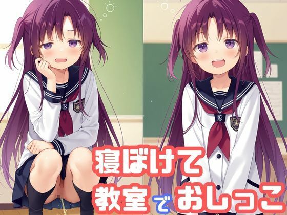 【貧乳】 気になるあの子が寝ぼけて教室でおしっこをし始めた 【d_635274】